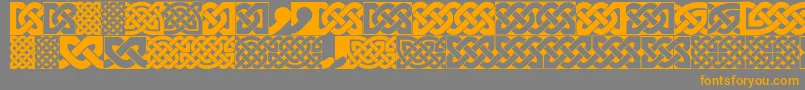 FigheadhPlain Font – Orange Fonts on Gray Background