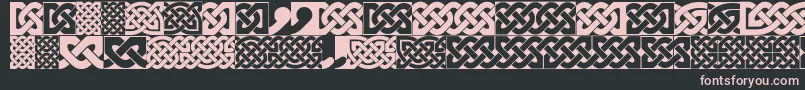 fuente FigheadhPlain – Fuentes Rosadas Sobre Fondo Negro