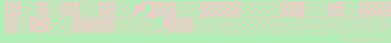 FigheadhPlain Font – Pink Fonts on Green Background