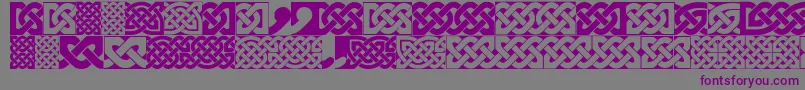 Шрифт FigheadhPlain – фиолетовые шрифты на сером фоне