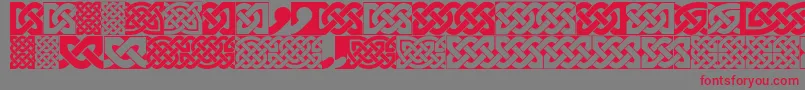 FigheadhPlain Font – Red Fonts on Gray Background