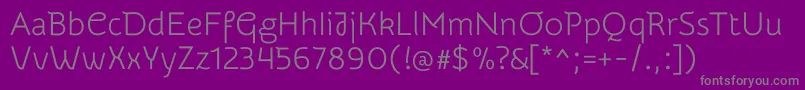 Шрифт Snippet – серые шрифты на фиолетовом фоне