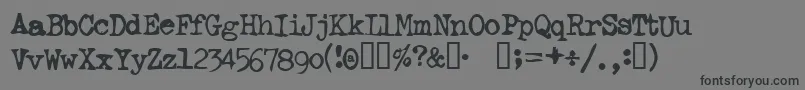 Ghostwri Font – Black Fonts on Gray Background