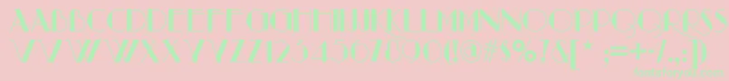 Raconteurnf Font – Green Fonts on Pink Background
