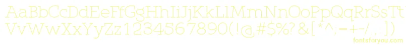 QlarendonLight Font – Yellow Fonts