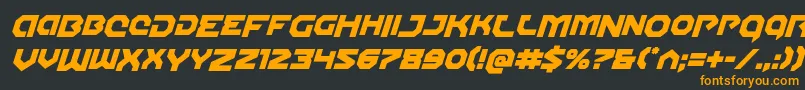 Gunnerstormdropital Font – Orange Fonts on Black Background