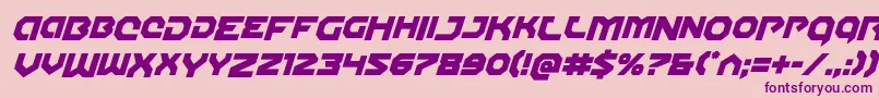 Gunnerstormdropital Font – Purple Fonts on Pink Background