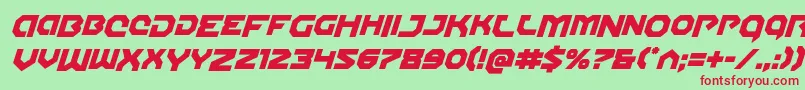 Gunnerstormdropital Font – Red Fonts on Green Background