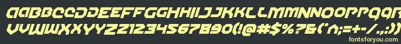 Gunnerstormdropital Font – Yellow Fonts on Black Background