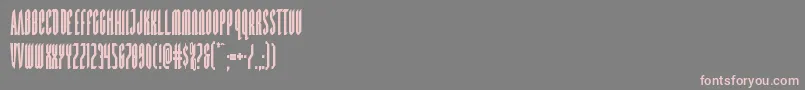 フォントDevilsummonercond – 灰色の背景にピンクのフォント
