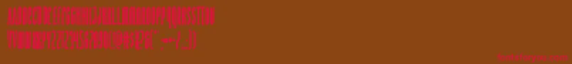 Devilsummonercond Font – Red Fonts on Brown Background