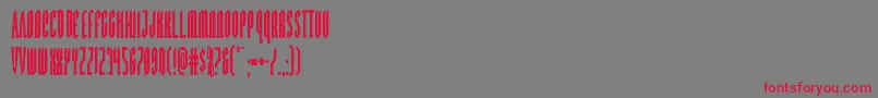 Devilsummonercond Font – Red Fonts on Gray Background