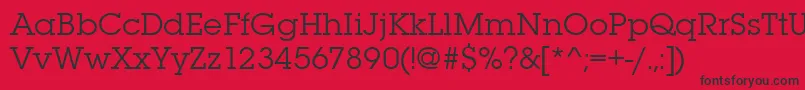 Lubalingraitctee Font – Black Fonts on Red Background