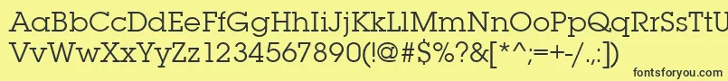 Lubalingraitctee Font – Black Fonts on Yellow Background