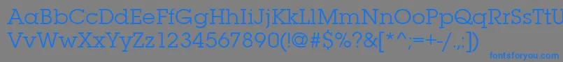 Lubalingraitctee Font – Blue Fonts on Gray Background