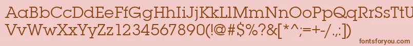 Lubalingraitctee Font – Brown Fonts on Pink Background