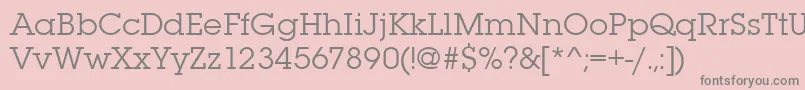 Lubalingraitctee Font – Gray Fonts on Pink Background