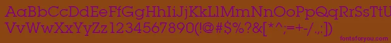 Lubalingraitctee Font – Purple Fonts on Brown Background