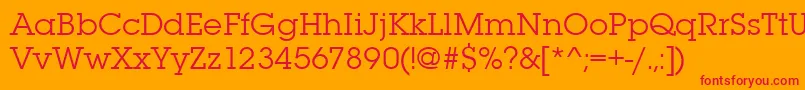 Lubalingraitctee Font – Red Fonts on Orange Background