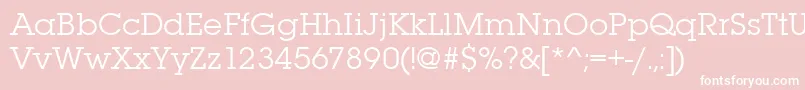 フォントLubalingraitctee – ピンクの背景に白い文字