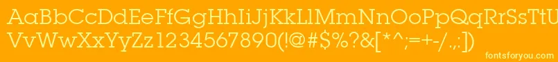 More about Lubalingraitctee Font Lubalingraitctee Font – Yellow Fonts on Orange Background