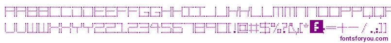 AmayaTechnicalLeaves Font – Purple Fonts on White Background