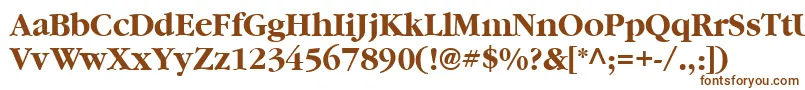 フォントVaniel3Bold – 茶色のフォント