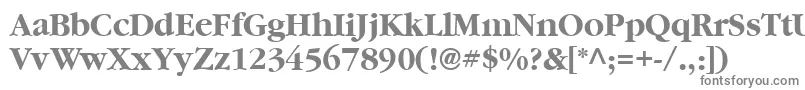 フォントVaniel3Bold – 白い背景に灰色の文字