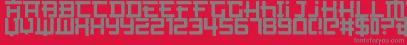 NotTheFarEast Font – Gray Fonts on Red Background