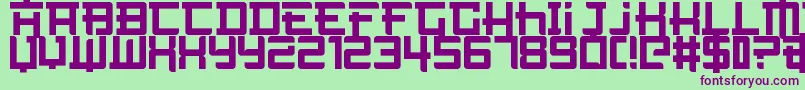 NotTheFarEast Font – Purple Fonts on Green Background