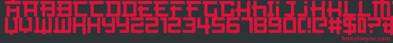 NotTheFarEast Font – Red Fonts on Black Background