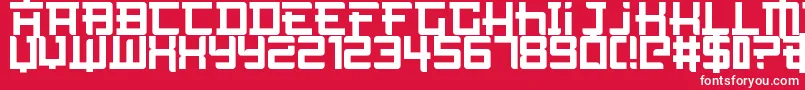NotTheFarEast Font – White Fonts on Red Background