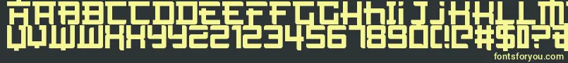 NotTheFarEast Font – Yellow Fonts on Black Background