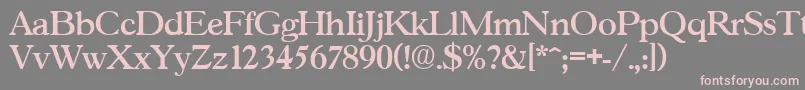 GascogneMedium Font – Pink Fonts on Gray Background