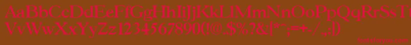GascogneMedium Font – Red Fonts on Brown Background