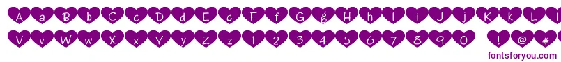 フォントHeartattack – 紫色のフォント