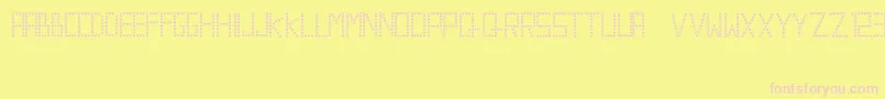 ValentineRadita Font – Pink Fonts on Yellow Background