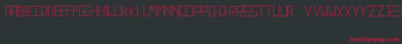 ValentineRadita Font – Red Fonts on Black Background
