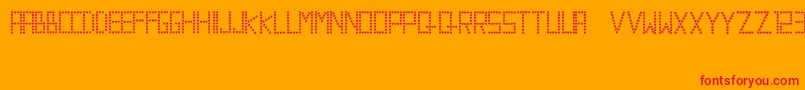 ValentineRadita Font – Red Fonts on Orange Background