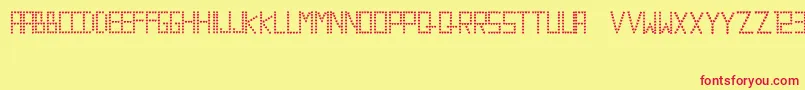 ValentineRadita Font – Red Fonts on Yellow Background
