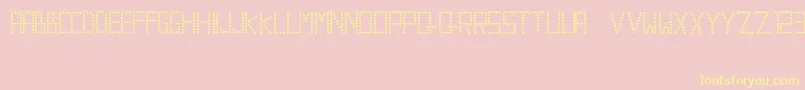 ValentineRadita Font – Yellow Fonts on Pink Background
