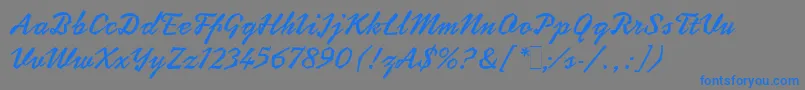 CoptekLetPlain.1.0-Schriftart – Blaue Schriften auf grauem Hintergrund