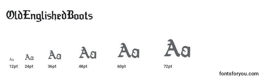 Größen der Schriftart OldEnglishedBoots