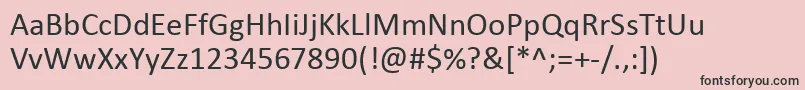 Шрифт Calibri – чёрные шрифты на розовом фоне