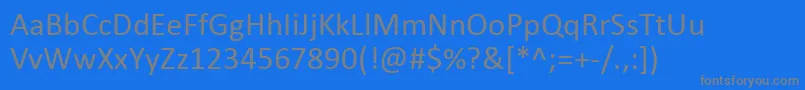 Шрифт Calibri – серые шрифты на синем фоне