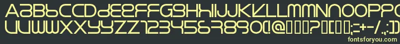 Шрифт Rikos ffy – жёлтые шрифты на чёрном фоне
