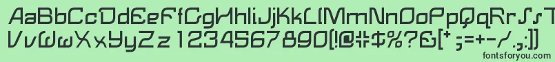 LemonRegular Font – Black Fonts on Green Background