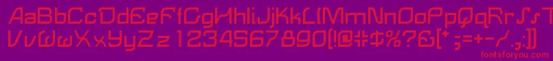 LemonRegular Font – Red Fonts on Purple Background