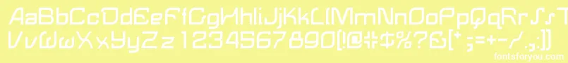 LemonRegular Font – White Fonts on Yellow Background