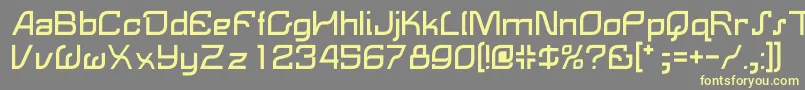 LemonRegular Font – Yellow Fonts on Gray Background